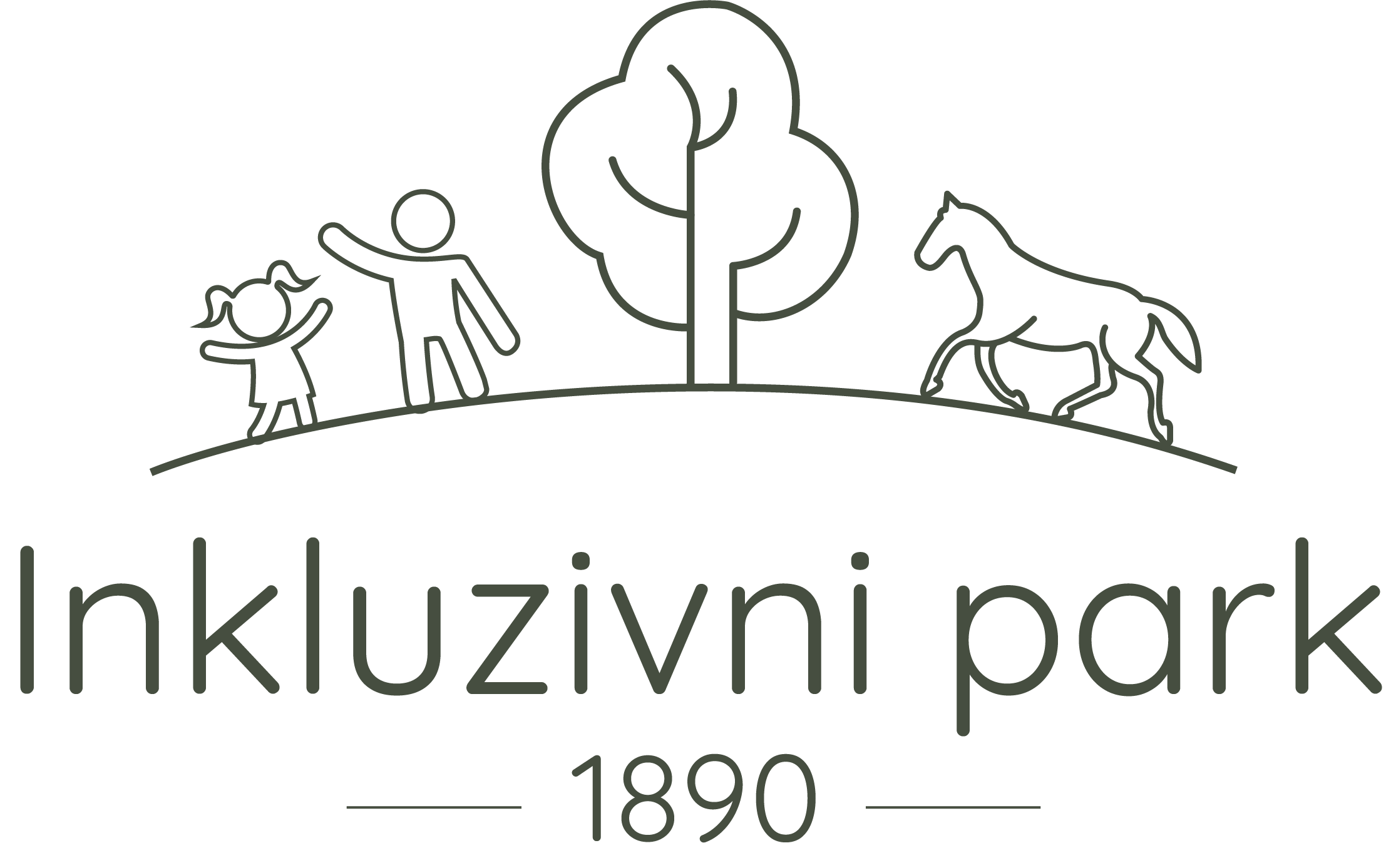 Inkluzivni park logo zelen